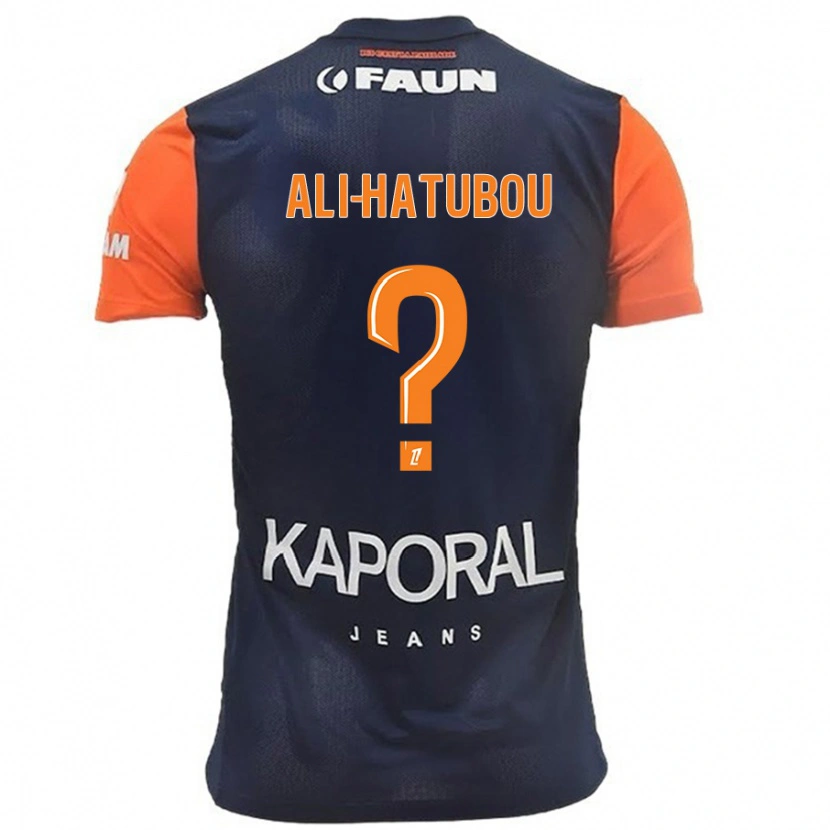 DanxenキッズFayad Ali-Hatubou#0ネイビーブルーオレンジホームシャツ2024/25ジャージーユニフォーム