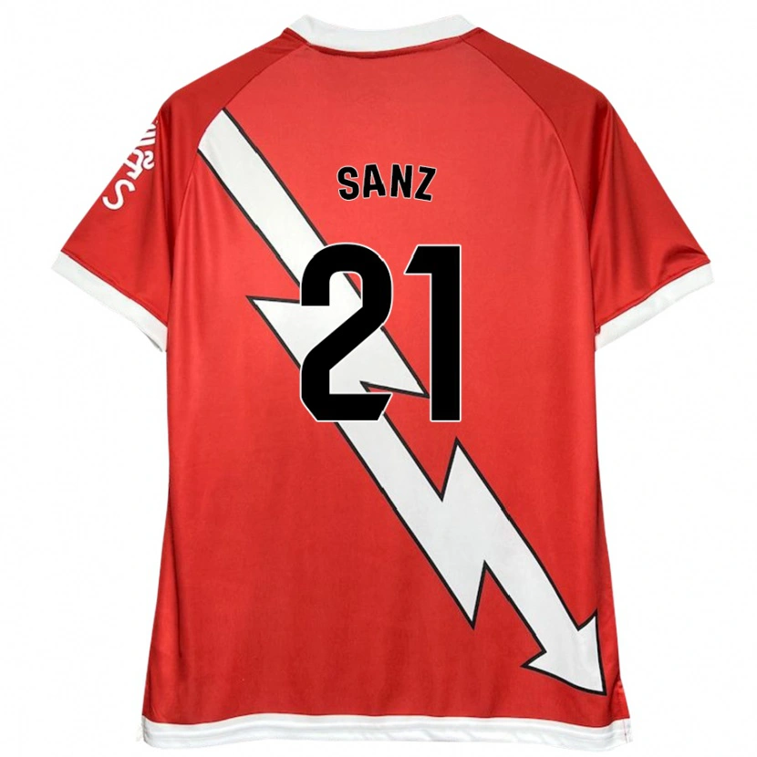 Danxenキッズルイス・ミゲル・サンス・ウルタド#21白 赤ホームシャツ2024/25ジャージーユニフォーム