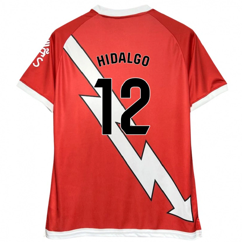 DanxenキッズPatri Hidalgo#12白 赤ホームシャツ2024/25ジャージーユニフォーム