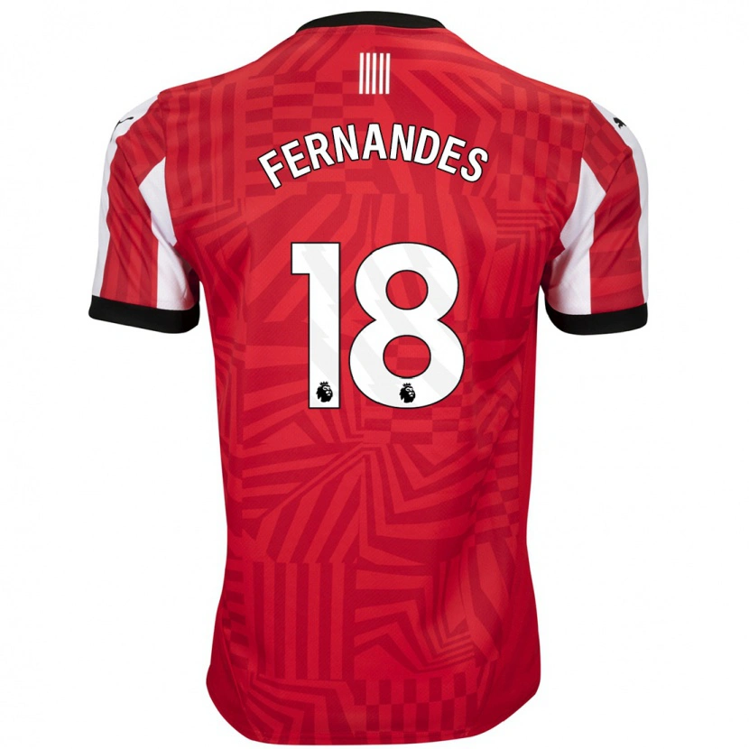 Danxenキッズマテウス・フェルナンデス#18赤 白ホームシャツ2024/25ジャージーユニフォーム