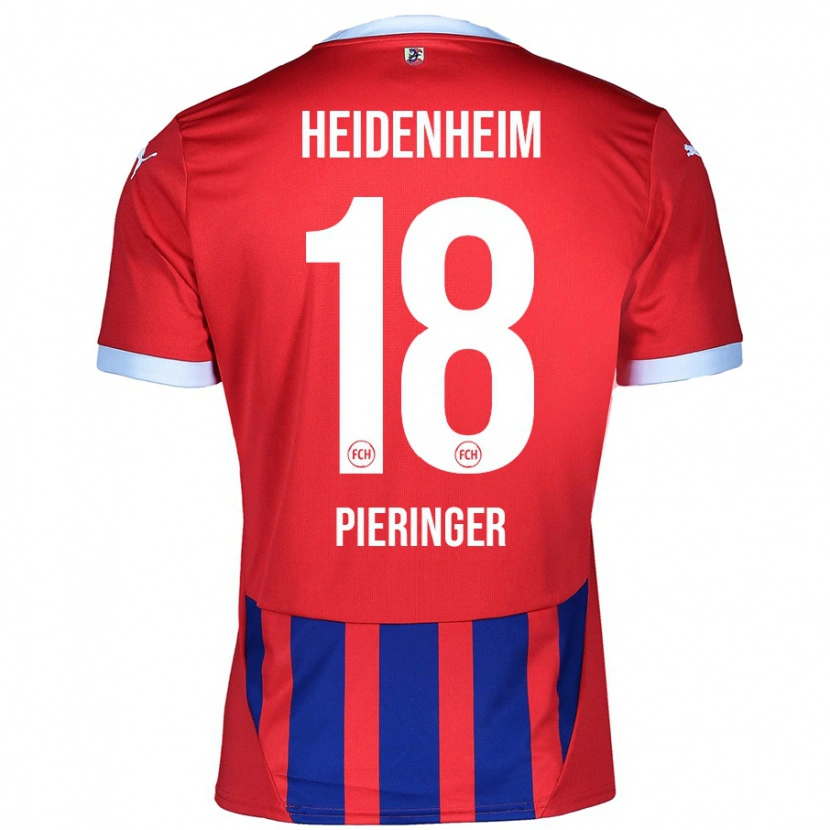 DanxenキッズMarvin Pieringer#18赤 青ホームシャツ2024/25ジャージーユニフォーム