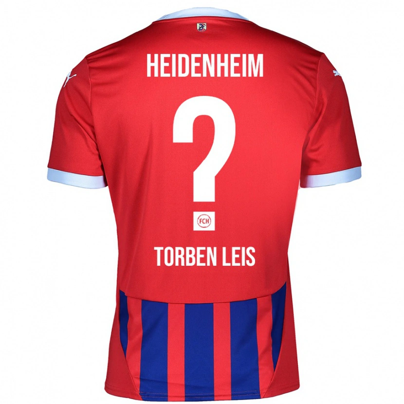 DanxenキッズTorben Leis#0赤 青ホームシャツ2024/25ジャージーユニフォーム