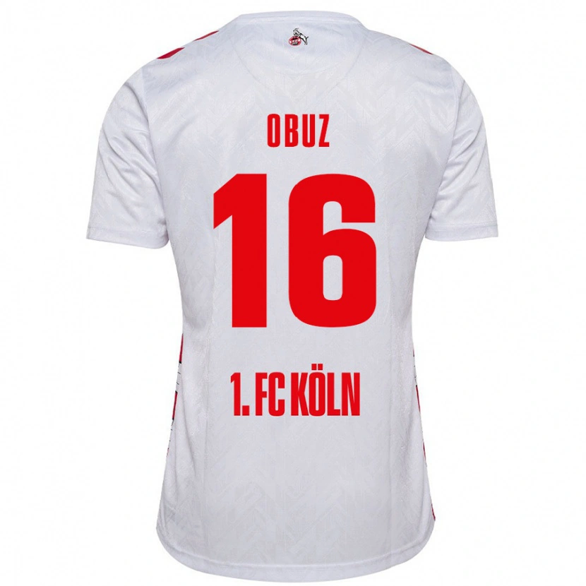 DanxenキッズMarvin Obuz#16白 赤ホームシャツ2024/25ジャージーユニフォーム