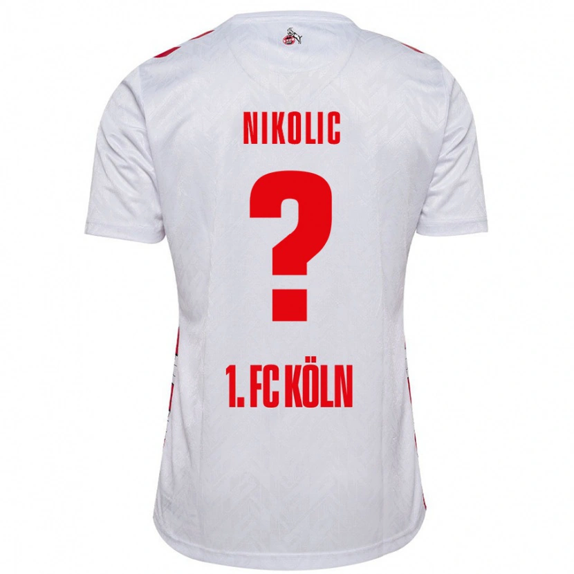 DanxenキッズMilan Nikolic#0白 赤ホームシャツ2024/25ジャージーユニフォーム