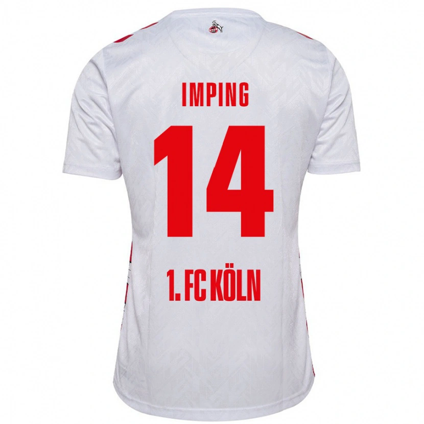 DanxenキッズCarlotta Imping#14白 赤ホームシャツ2024/25ジャージーユニフォーム