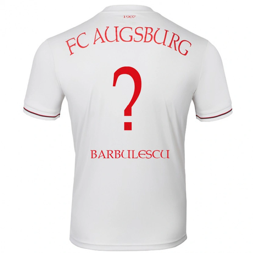 DanxenキッズLuca Bărbulescu#0白ホームシャツ2024/25ジャージーユニフォーム