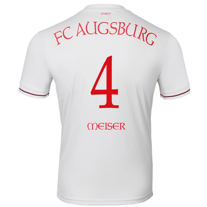 DanxenキッズFelix Meiser#4白ホームシャツ2024/25ジャージーユニフォーム