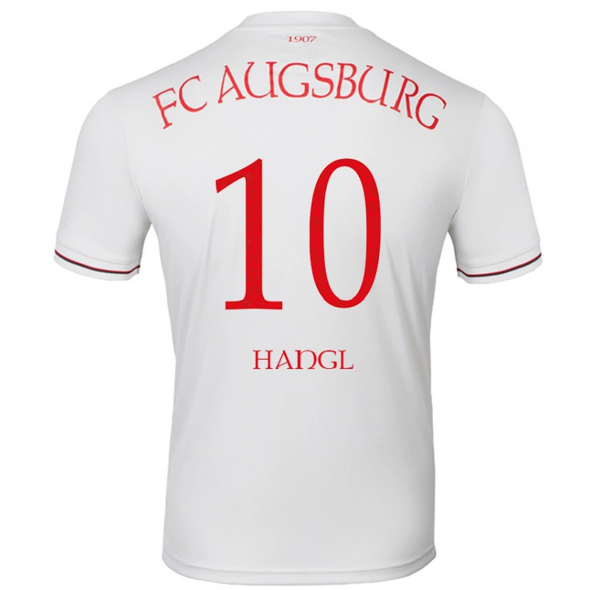 DanxenキッズFlorian Hangl#10白ホームシャツ2024/25ジャージーユニフォーム