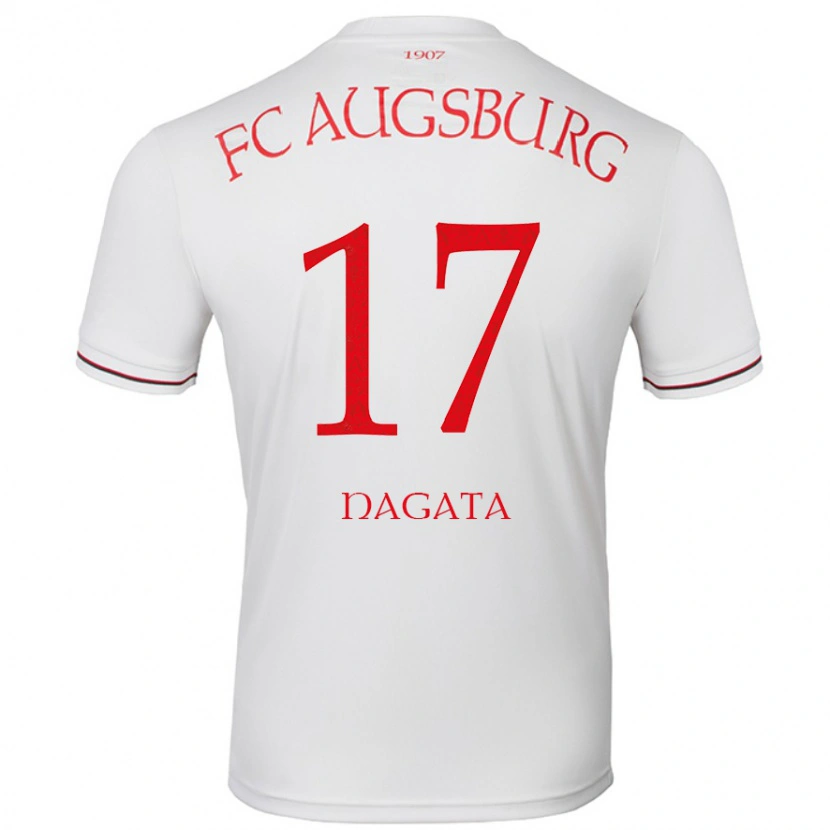 DanxenキッズRyoji Nagata#17白ホームシャツ2024/25ジャージーユニフォーム