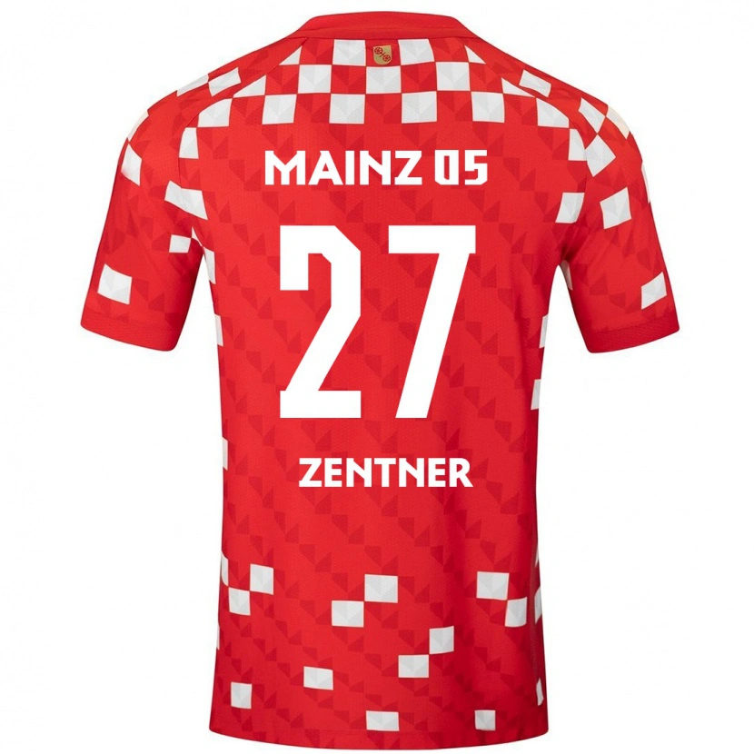 Danxenキッズロビン・ツェントナー#27白 赤ホームシャツ2024/25ジャージーユニフォーム