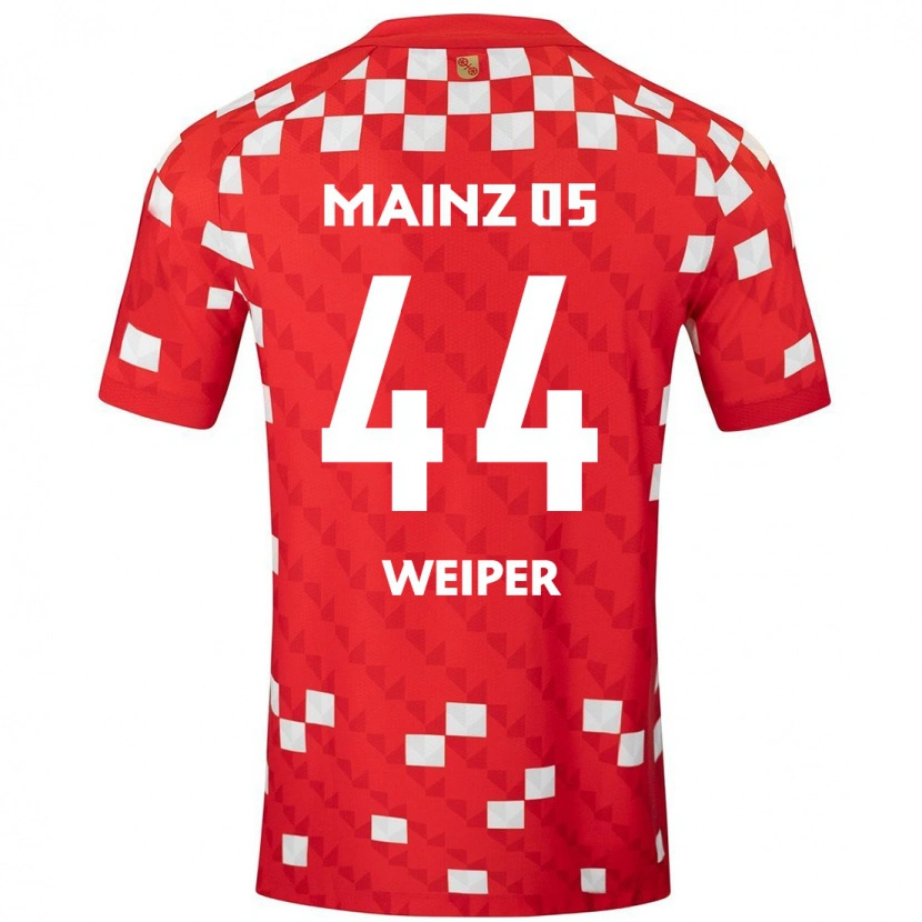 DanxenキッズNelson Weiper#44白 赤ホームシャツ2024/25ジャージーユニフォーム