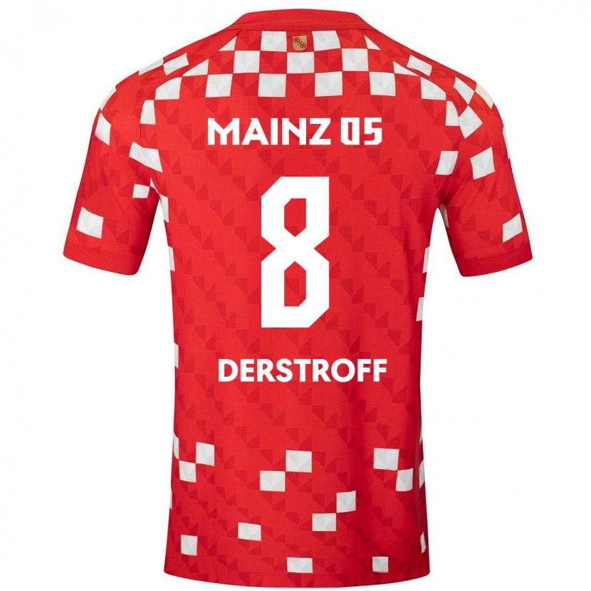 DanxenキッズJulian-Maurice Derstroff#8白 赤ホームシャツ2024/25ジャージーユニフォーム