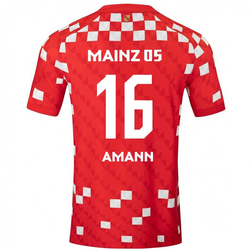 DanxenキッズJason Amann#16白 赤ホームシャツ2024/25ジャージーユニフォーム
