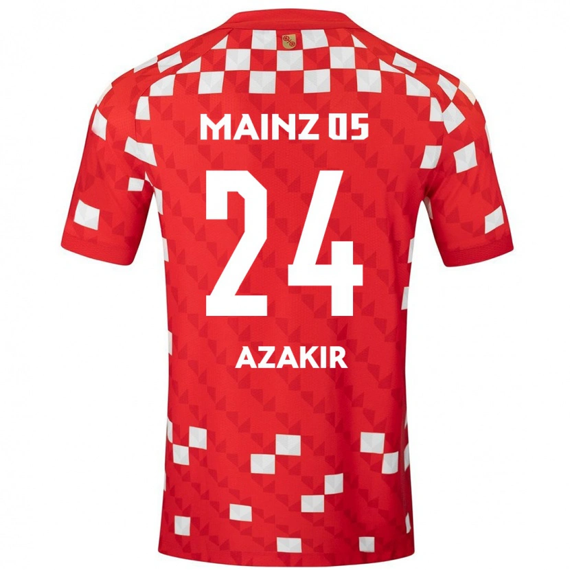 Danxenキッズデニース・アザキル#24白 赤ホームシャツ2024/25ジャージーユニフォーム