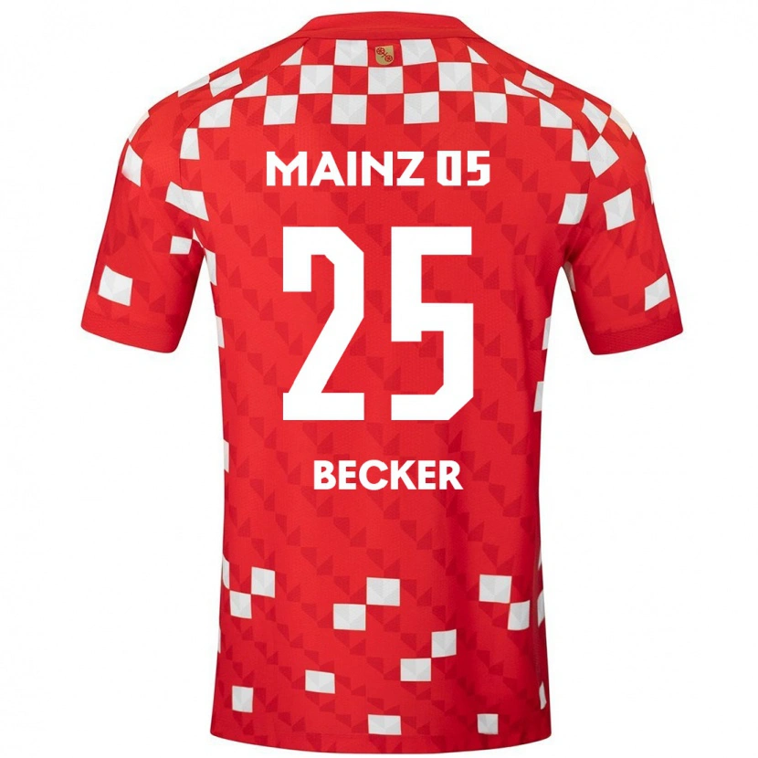 DanxenキッズKathrin Becker#25白 赤ホームシャツ2024/25ジャージーユニフォーム