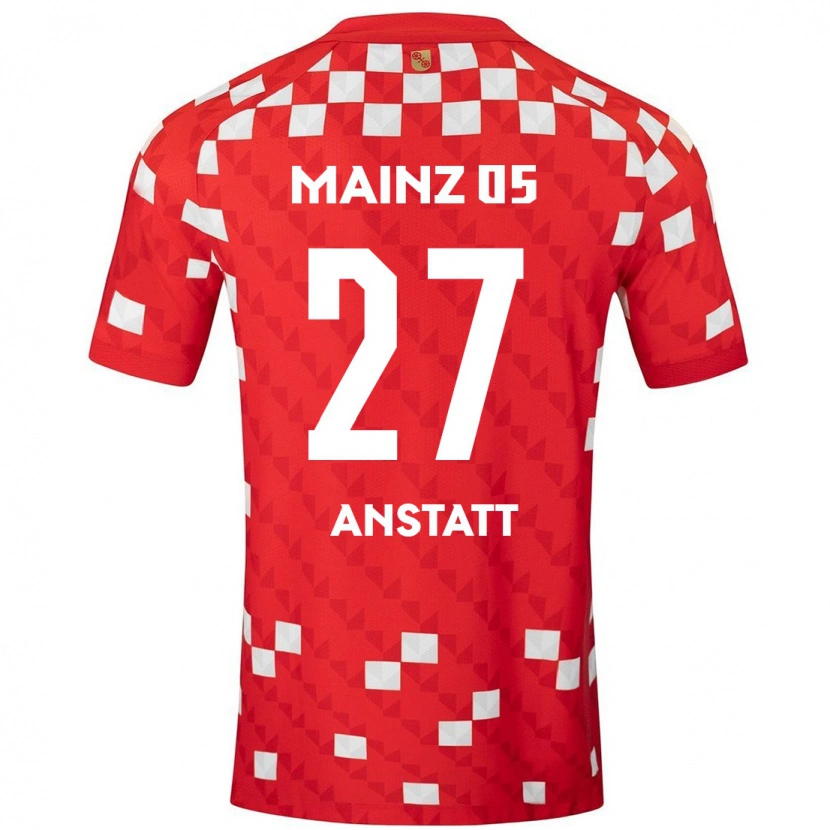 DanxenキッズNadine Anstatt#27白 赤ホームシャツ2024/25ジャージーユニフォーム