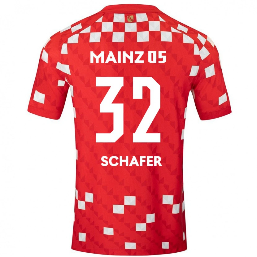 DanxenキッズAnn-Christin Schäfer#32白 赤ホームシャツ2024/25ジャージーユニフォーム