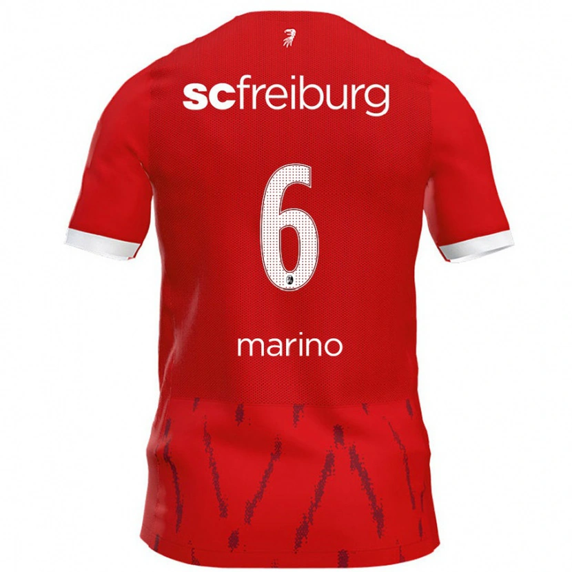 Danxenキッズルカ・マリノ#6赤ホームシャツ2024/25ジャージーユニフォーム