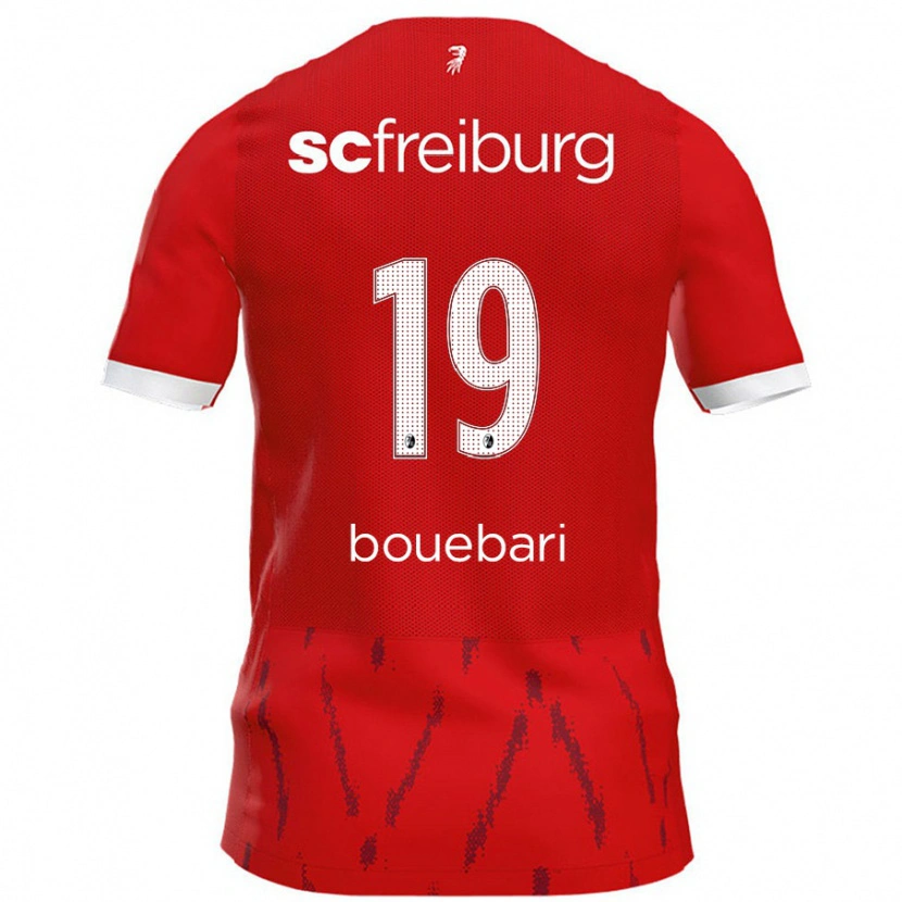 DanxenキッズFranci Bouebari#19赤ホームシャツ2024/25ジャージーユニフォーム