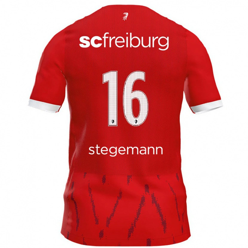 DanxenキッズGreta Stegemann#16赤ホームシャツ2024/25ジャージーユニフォーム