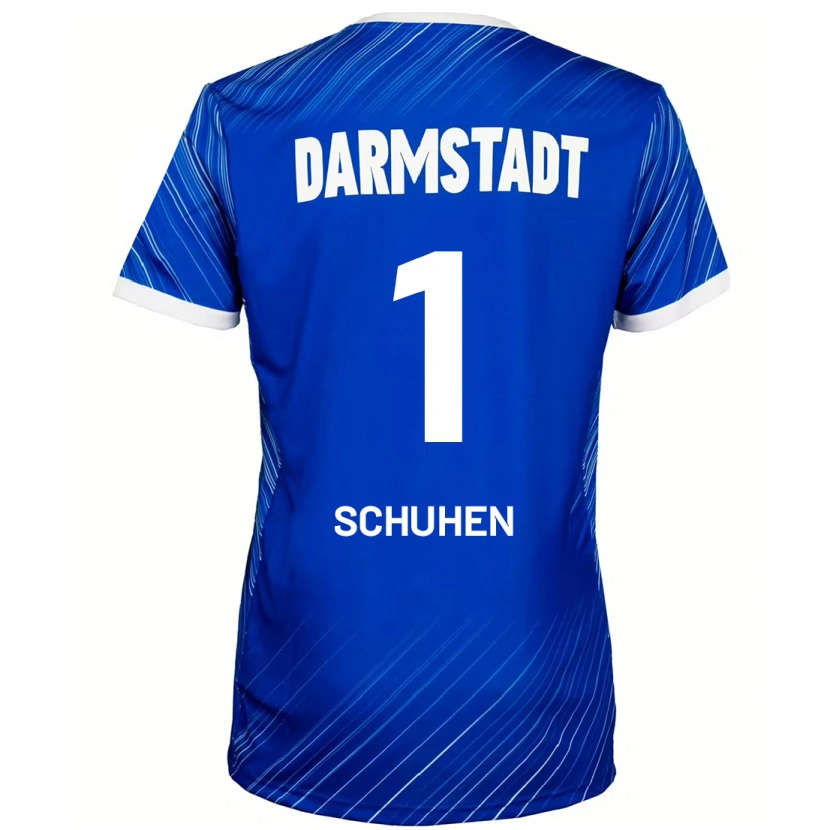DanxenキッズMarcel Schuhen#1ブルーホワイトホームシャツ2024/25ジャージーユニフォーム
