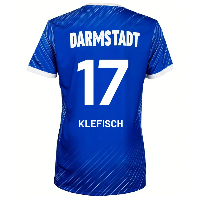 Danxenキッズカイ・ケルフィシュ#17ブルーホワイトホームシャツ2024/25ジャージーユニフォーム