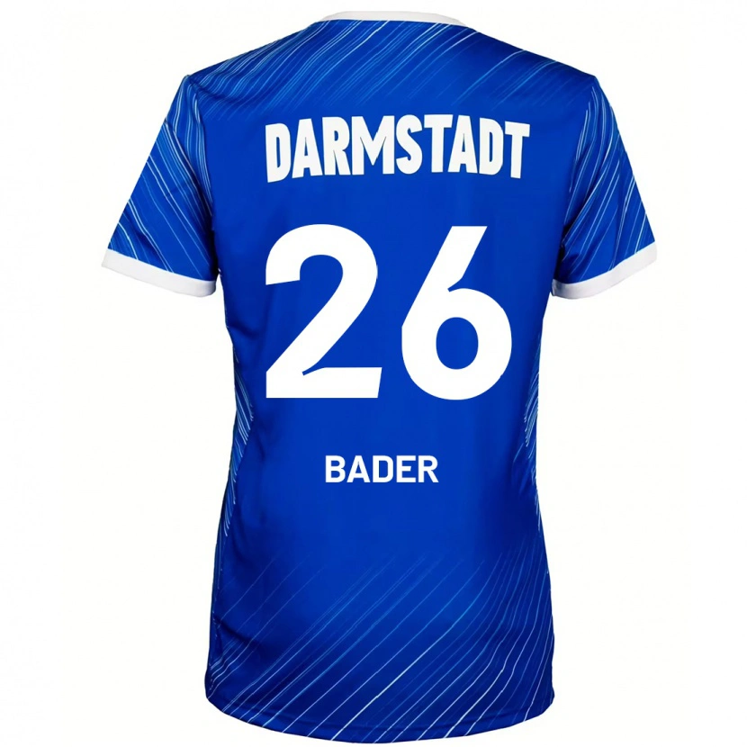 Danxenキッズマティアス・バッダー#26ブルーホワイトホームシャツ2024/25ジャージーユニフォーム