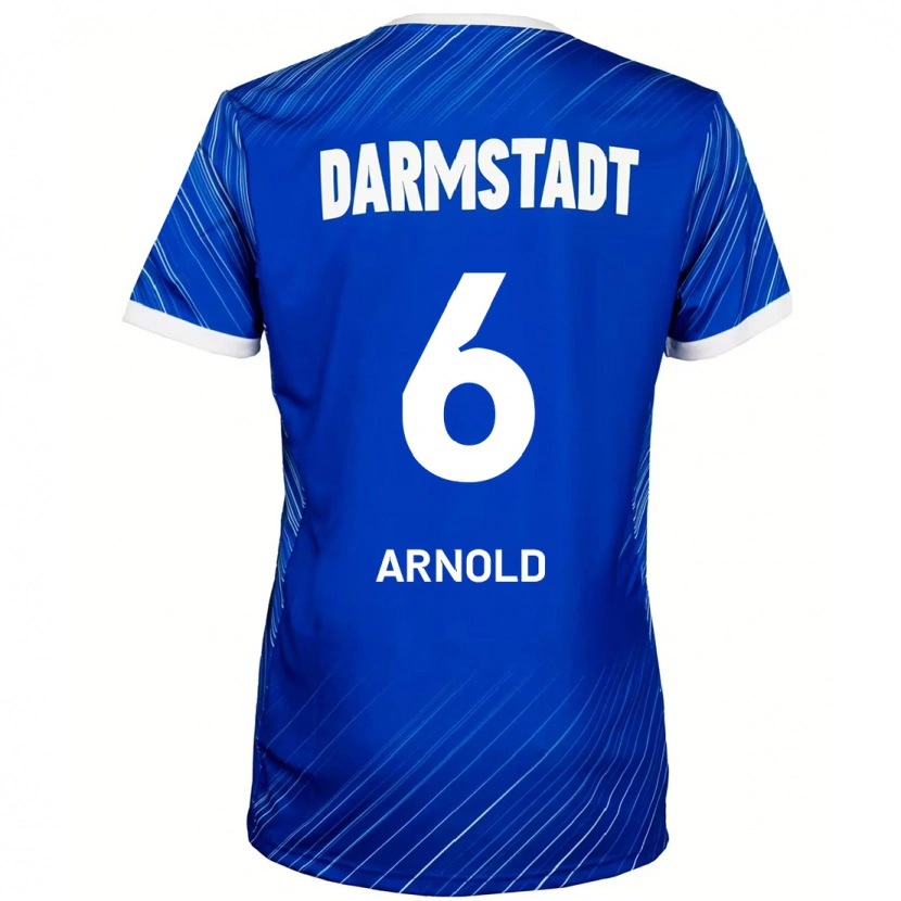 DanxenキッズTim Arnold#6ブルーホワイトホームシャツ2024/25ジャージーユニフォーム
