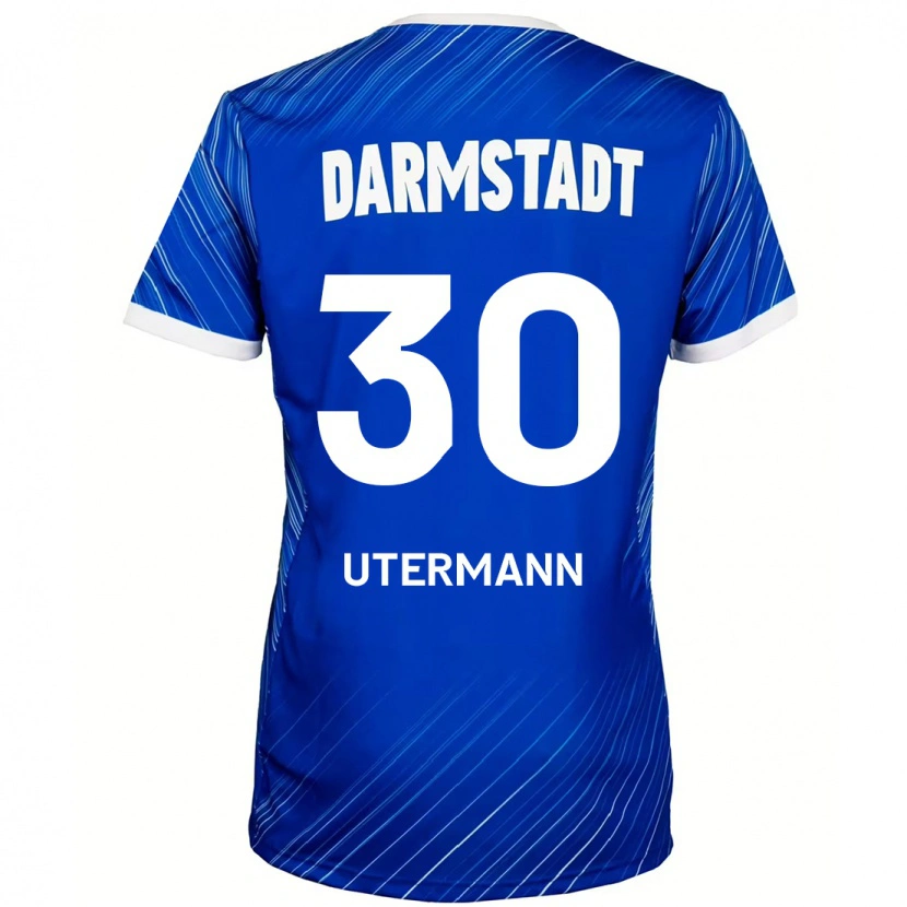 DanxenキッズAnton Utermann#30ブルーホワイトホームシャツ2024/25ジャージーユニフォーム