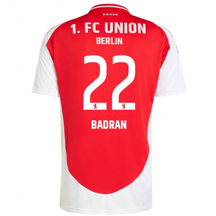 DanxenキッズAhmad Badran#22赤 白ホームシャツ2024/25ジャージーユニフォーム