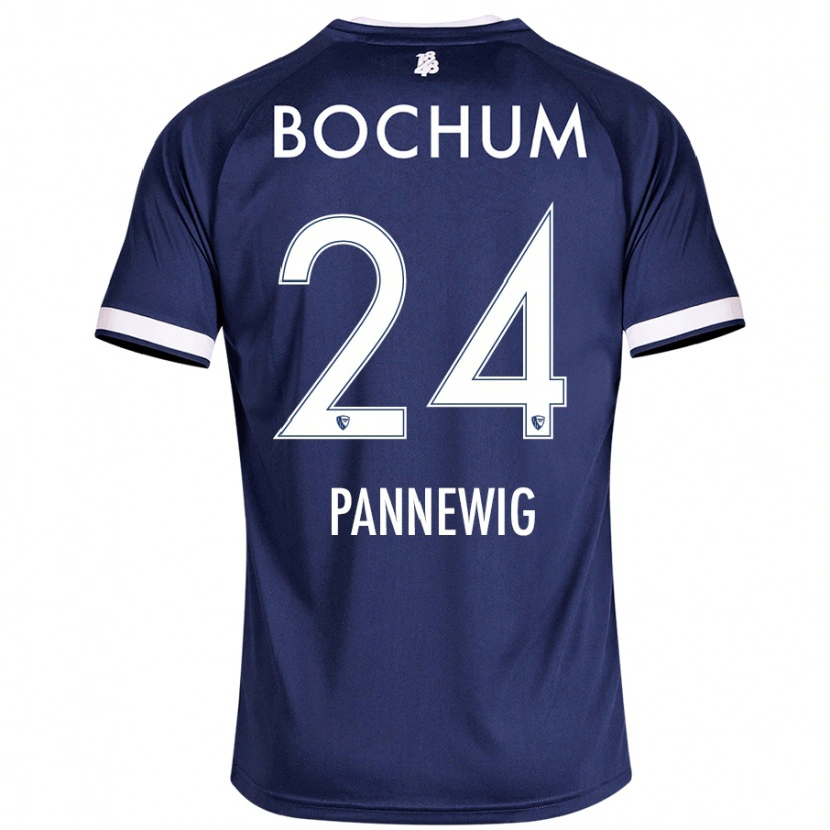 DanxenキッズMats Pannewig#24ダークブルーホームシャツ2024/25ジャージーユニフォーム