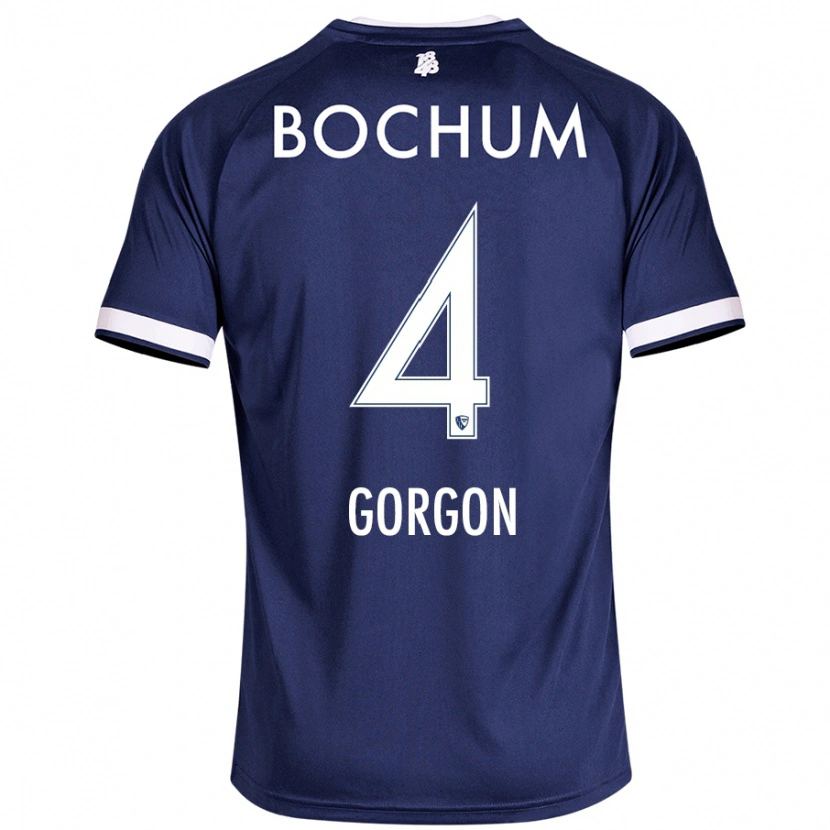 DanxenキッズFelix Gorgon#4ダークブルーホームシャツ2024/25ジャージーユニフォーム