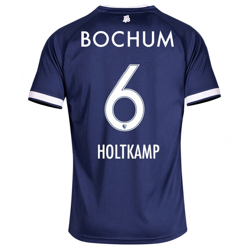 DanxenキッズLars Holtkamp#6ダークブルーホームシャツ2024/25ジャージーユニフォーム
