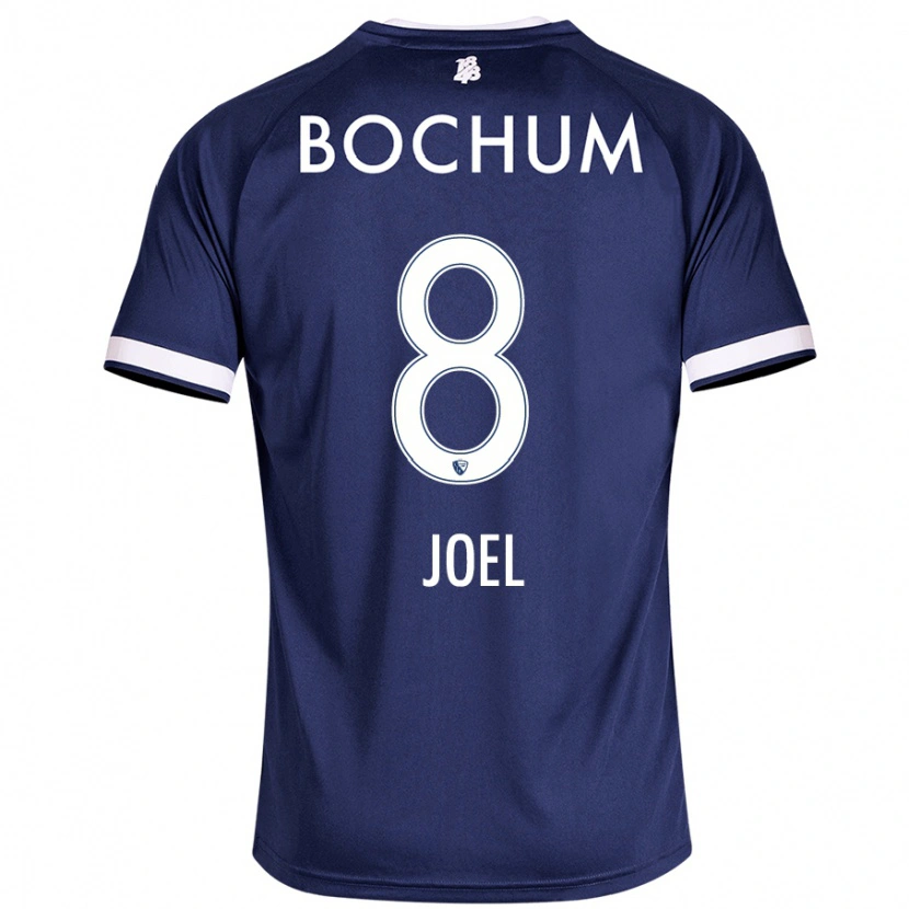 DanxenキッズNico Joel#8ダークブルーホームシャツ2024/25ジャージーユニフォーム