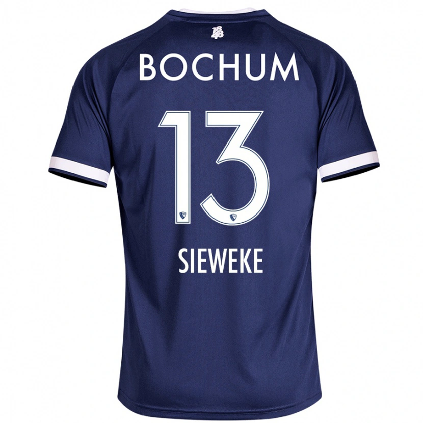 DanxenキッズHenri Sieweke#13ダークブルーホームシャツ2024/25ジャージーユニフォーム
