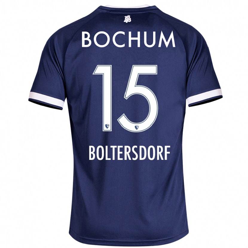 DanxenキッズSebastian Boltersdorf#15ダークブルーホームシャツ2024/25ジャージーユニフォーム