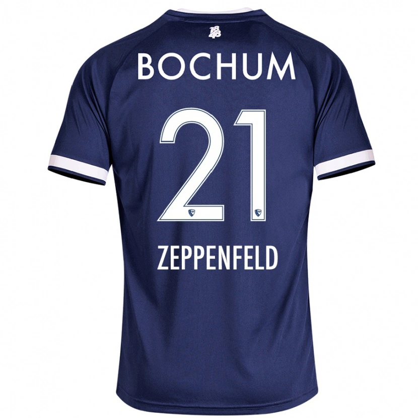 DanxenキッズPaul Zeppenfeld#21ダークブルーホームシャツ2024/25ジャージーユニフォーム