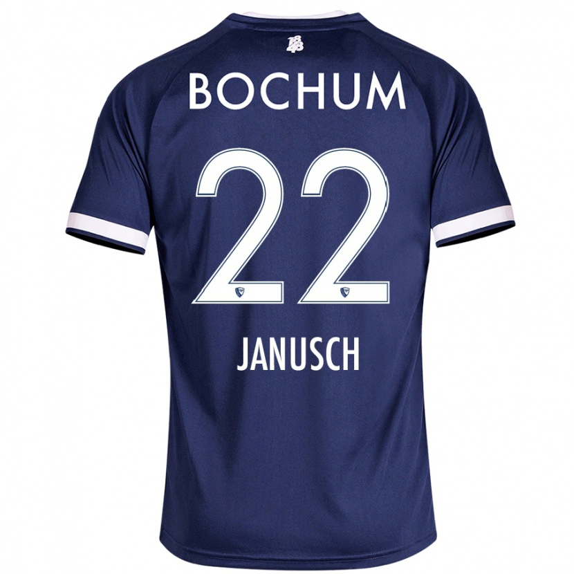 DanxenキッズThees Janusch#22ダークブルーホームシャツ2024/25ジャージーユニフォーム