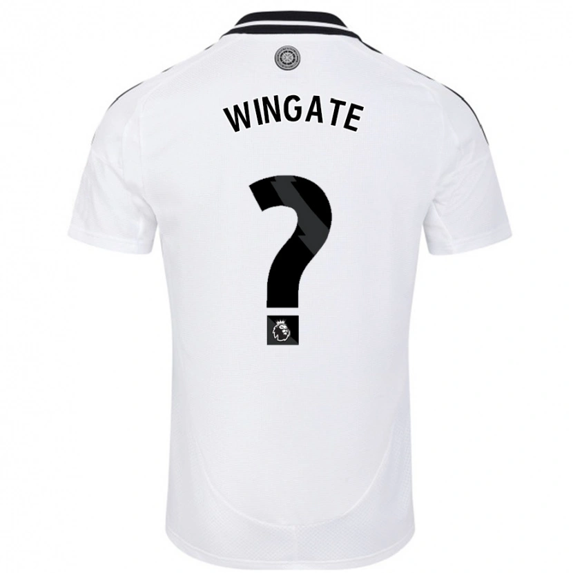 DanxenキッズTom Wingate#0白ホームシャツ2024/25ジャージーユニフォーム