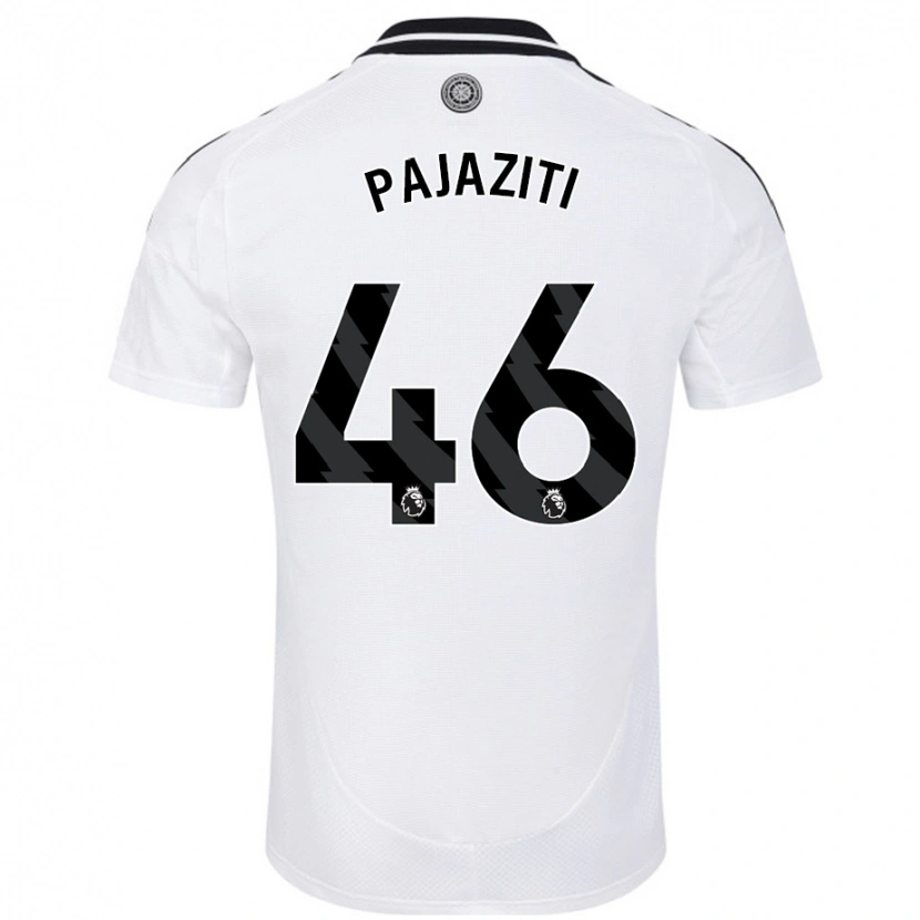 DanxenキッズAdrion Pajaziti#46白ホームシャツ2024/25ジャージーユニフォーム
