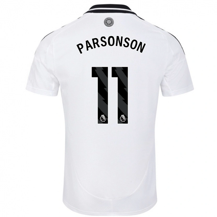 DanxenキッズMadi Parsonson#11白ホームシャツ2024/25ジャージーユニフォーム