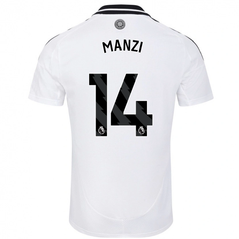 DanxenキッズSophie Manzi#14白ホームシャツ2024/25ジャージーユニフォーム