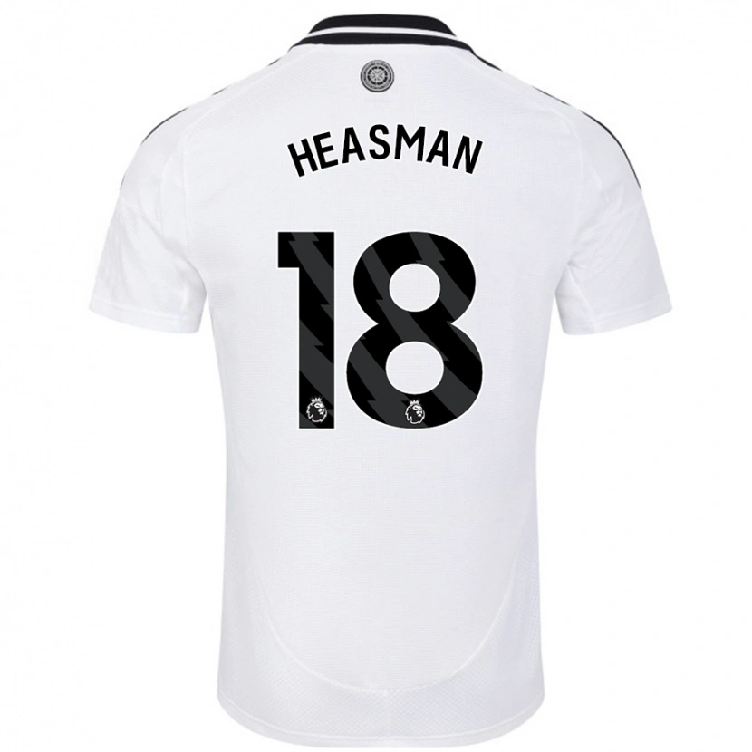 DanxenキッズGeorgia Heasman#18白ホームシャツ2024/25ジャージーユニフォーム