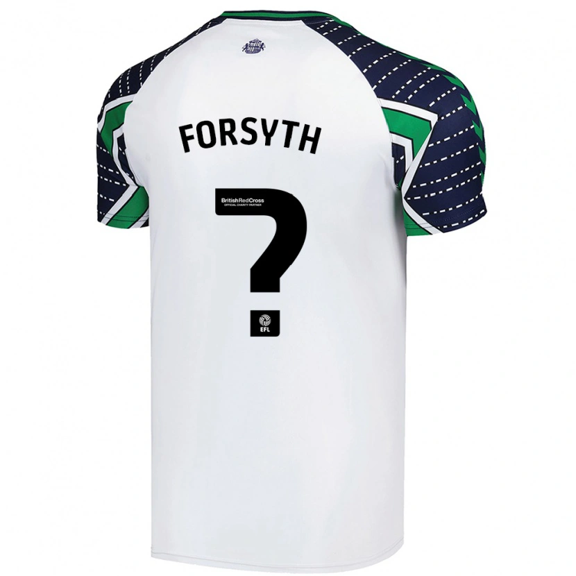 DanxenキッズCharlie Forsyth#0白アウェイシャツ2024/25ジャージーユニフォーム