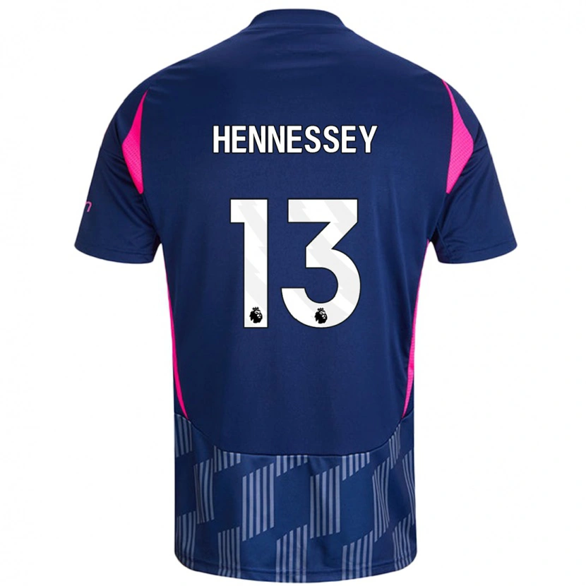Danxenキッズウェイン・ヘネシー#13ロイヤルブルーピンクアウェイシャツ2024/25ジャージーユニフォーム