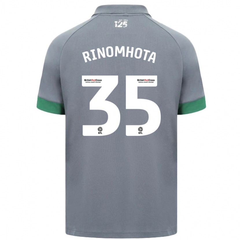 Danxenキッズアンディ・リノモタ#35ダークグレーアウェイシャツ2024/25ジャージーユニフォーム