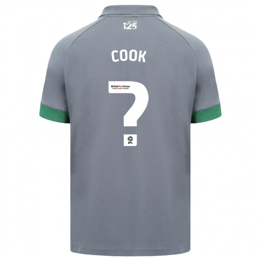 Danxenキッズフレディクック#0ダークグレーアウェイシャツ2024/25ジャージーユニフォーム