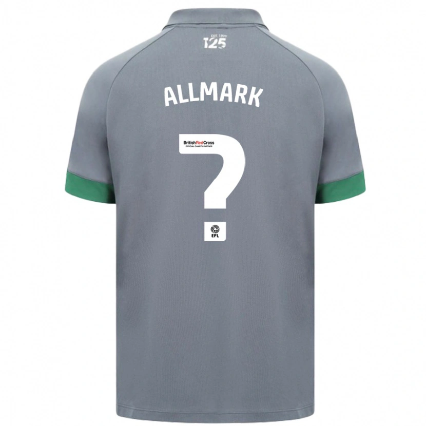 DanxenキッズHayden Allmark#0ダークグレーアウェイシャツ2024/25ジャージーユニフォーム