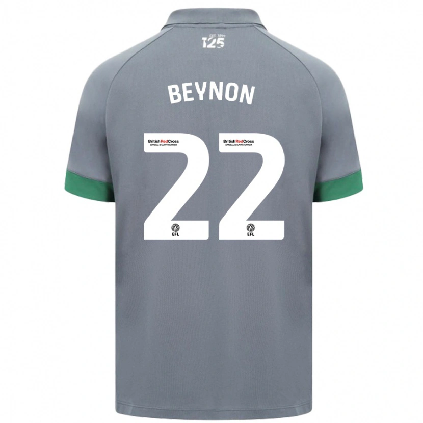 Danxenキッズエマ・ベイノン#22ダークグレーアウェイシャツ2024/25ジャージーユニフォーム