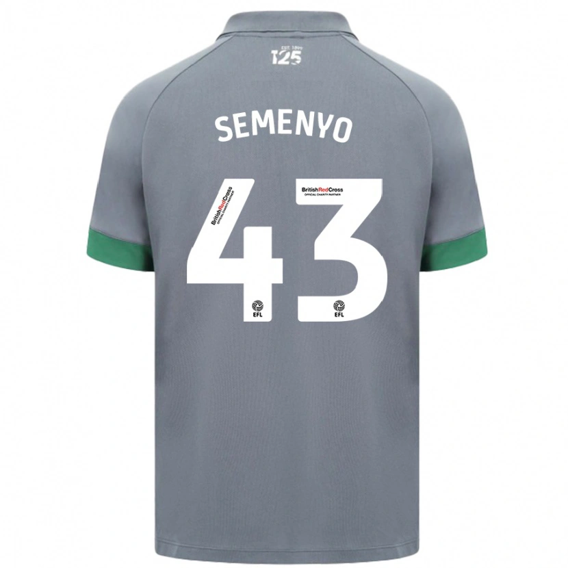 Danxenキッズそれが何であれ#43ダークグレーアウェイシャツ2024/25ジャージーユニフォーム
